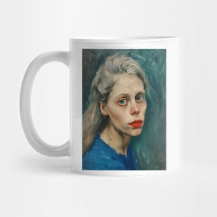 The woman with blue eyes Mug